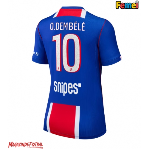 Paris Saint-Germain Ousmane Dembele #10 Tricou Fotbal Replică 2026-27 Femei Acasa Paris Saint-Germain Ousmane Dembele #10 Tricou Fotbal Replică 2026-27 Femei Acasa